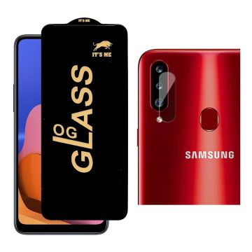 2-in-1 Protection for Samsung a20s: HD Glass + Camera Protector