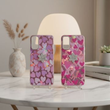 Elegant Sparkling Rhinestone Butterfly Pouch for Vivo Y20 Ultra Slim Fashionable Ladies Bling Shell