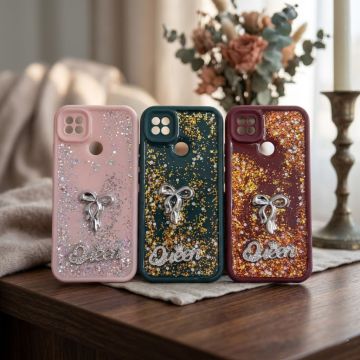 Xiaomi Redmi 9C Queen Still Glitter Case Glossy Finish