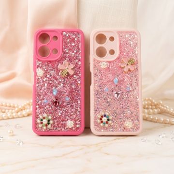 Stylish Multicolor Glitter Premium Phone Case For Vivo Y05