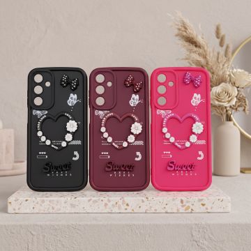 Samsung Galaxy A25 Back Cover – Kitty Heart Multicolor