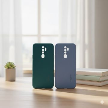 Premium Oppo A9 2020 Soft TPU Back Case Official Spigen Design Multicolor