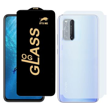 2-in-1 360 Protection for Vivo v19: HD Glass + Back Matte