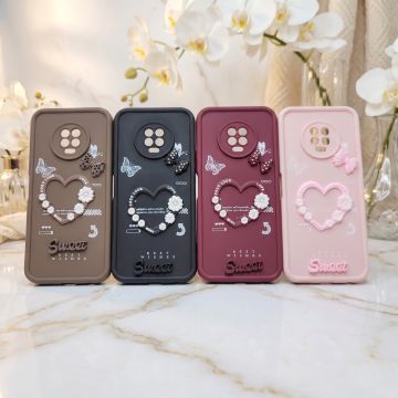 Infinix Note 7 Back Cover – Kitty Heart Multicolor