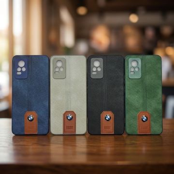 Vivo V21E Premium Leather Case with BMW Emblem