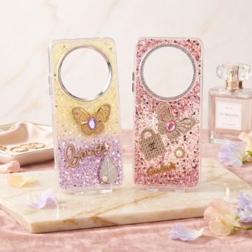 Xiaomi Redmi 14C Golden Motif Glitter Case Premium Quality Luxury Back Cover