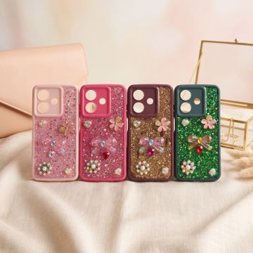 Stylish Multicolor Glitter Premium Phone Case For Oppo A3x