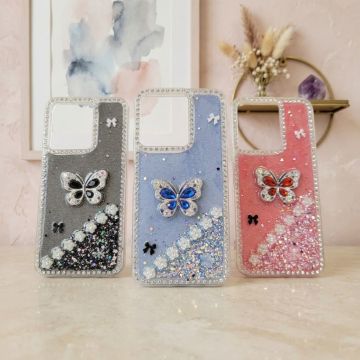 Ultimate Xiaomi Redmi 13 Butterfly Visual Stone Polished Stylish Phone Wrap