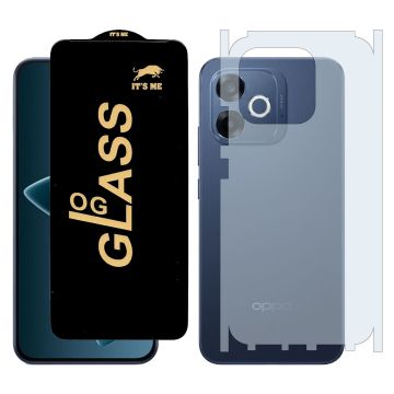 Oppo a6s Pro HD OG Premium Quality Glass + Back Matte Thin Sheet Protector 2-in-1 Deal