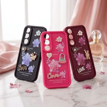 Cute Multicolor Love Heart Back Cover for Vivo V70 FE Premium Fit