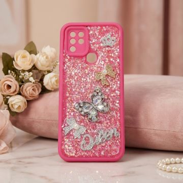 Infinix Hot 10 Back Cover – Glitter Love Multicolor