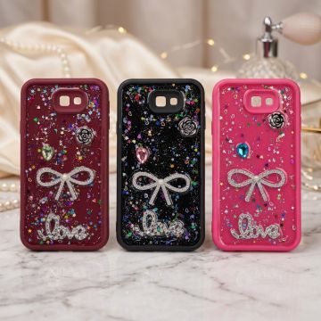 Samsung Galaxy J7 Prime Back Cover – Glitter Love Multicolor