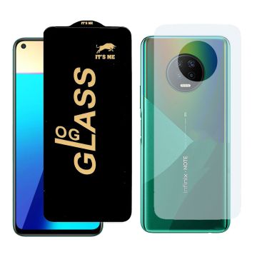 2-in-1 360 Protection for Infinix note 7: HD Glass + Back Matte