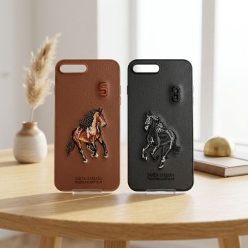 Premium Leather Polo Case for iPhone 8 Plus Multicolor