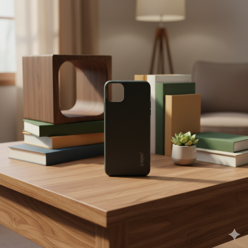 Apple iPhone 11 Matte Black European Plain Shockproof Mobile Cover - Image 2