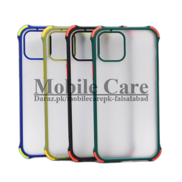 Apple iPhone 12 6.1 Smoky Matte Shock Proof Camera Bumper Cover