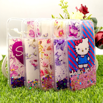 Apple iPhone 12 Pro Max Water Glitter Soft Silicon Case - Image 2