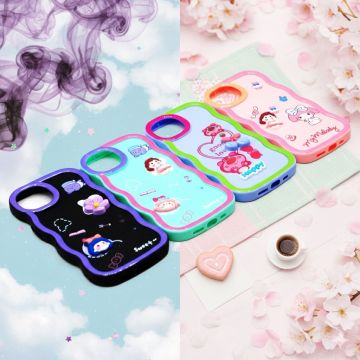 Apple iPhone 13 Fancy Wave Style Kitty Mobile Cover
