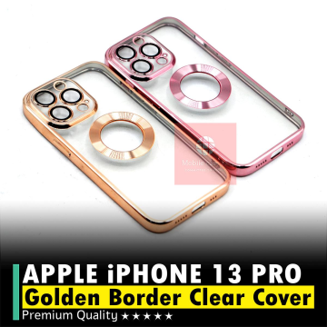 Apple iPhone 13 Pro Soft Golden Border Camera Protection Cover - Image 2