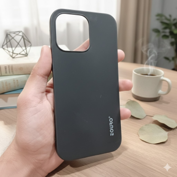 Apple iPhone 14 Pro Max Matte Black Soft Silicone Shockproof Mobile Cover - Image 2