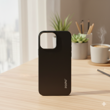 Apple iPhone 15 Pro Max Matte Black Soft Silicone Shockproof Mobile Cover - Image 2