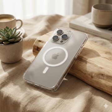 Apple iPhone 15 Pro Max Transparent Magnetic Magsafe Cover - Image 2
