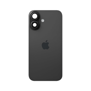 Apple iPhone 16 Back Battery Door with Camera Lens Glass - Black - Image 2