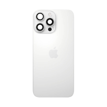Apple iPhone 16 Pro Back Battery Door with Camera Lens Glass - White - Image 2