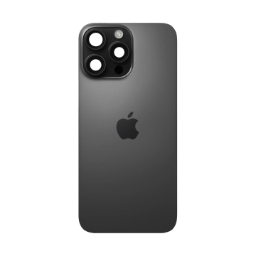 Apple iPhone 16 Pro Max Back Battery Door with Camera Lens Glass - Black - Image 2