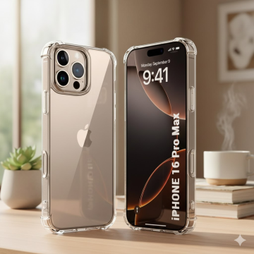 Apple iPhone 16 Pro Max Extra Bumper Anti Shock Crystal Clear Mobile Cover
