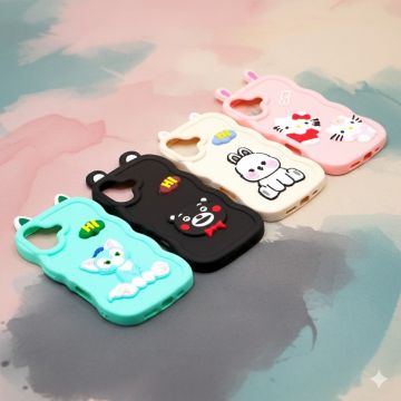 Apple iPhone 16 Wave Style Cute Kitty Mobile Cover