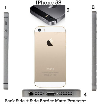 Apple iPhone 5s Back Protector Skin Matte Style Protector For Apple iPhone 5s