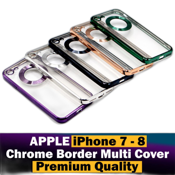 Apple iPhone 7 Multi Chrome Border Camera Protection Mobile Cover