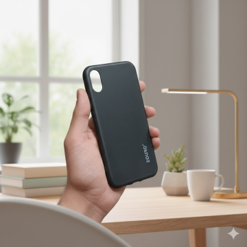 Apple iPhone X Matte Black Shockproof Mobile Cover - Image 2