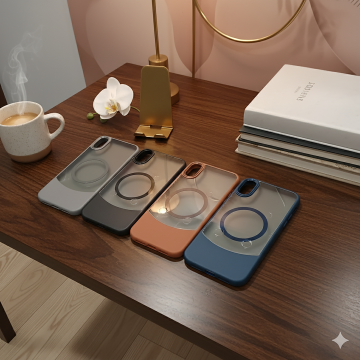 Apple iPhone XR Magsafe Smoky Matte Leather Texture Mobile Cover - Image 2