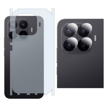 Xiaomi 17T Pro Back Matte Thin Sheet Protector + 9H Back Camera Lens Protector 2-in-1 Back Protection Bundle