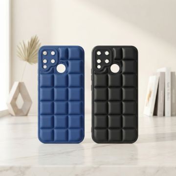 Realme C15 Multicolor Puff Style Phone Case