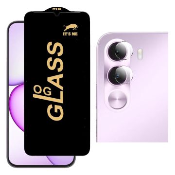 Realme c100i HD OG Premium Quality Glass + 9H Back Camera Lens Protector 2-in-1 Deal