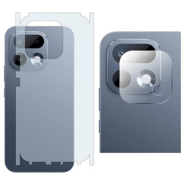 Realme 16 Pro Back Matte Thin Sheet Protector + 9H Back Camera Lens Protector 2-in-1 Back Protection Bundle