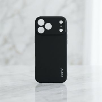 Premium European Black Plain Case for iPhone 17 Pro Max