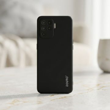 Premium European Black Plain Case for Oppo F19 Pro