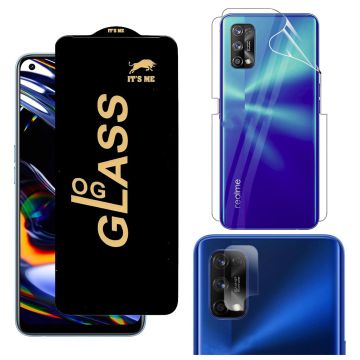 3-in-1 Full Protection for Realme 7 pro: HD + Jelly + Camera