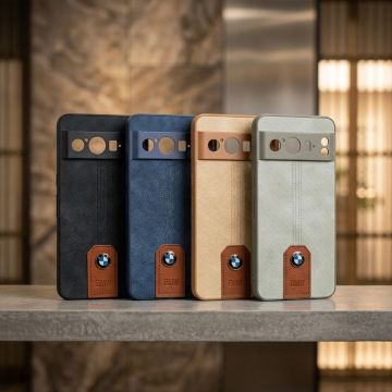 Googel Pixel 8 Pro Premium Leather Case with BMW Emblem