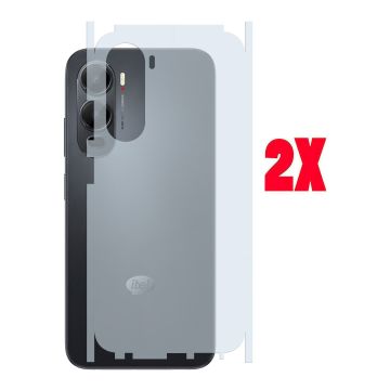 (2-Pack) Carbon Fiber Back Matte Film for iTel City 200
