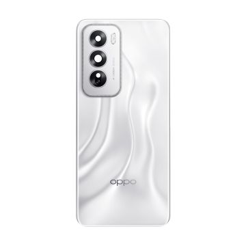 Oppo Reno 12 Plastic Back Housing with Camera Lens - Silver