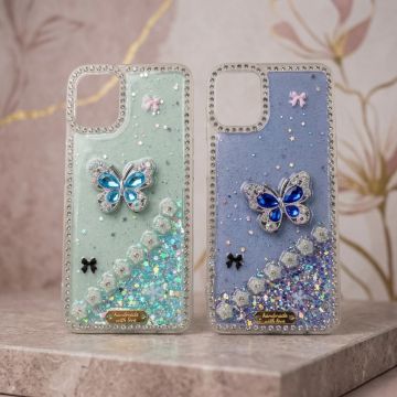 Ultimate Samsung A07 Butterfly Visual Stone Polished Stylish Phone Wrap