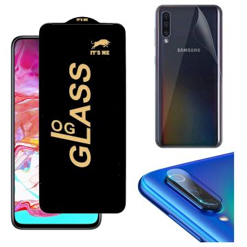 3-in-1 Full Protection for Samsung a70: HD + Jelly + Camera