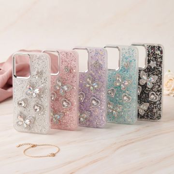 Infinix Smart 20 Shining Glitter Multicolor Butterfly Girls Case