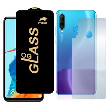 2-in-1 360 Protection for Huawei p30 lite: HD Glass + Back Matte