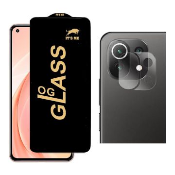 2-in-1 Protection for Xiaomi mi 11 lite 4g: HD Glass + Camera Protector